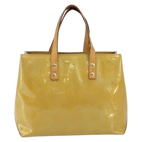 LOUIS VUITTON Monogram Vernis Reade PM Hand Bag Beige M91334 - Picture 3 of 12